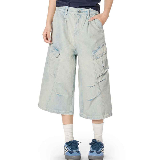 Workwear denim cropped pants for men | MuddyStock Originals