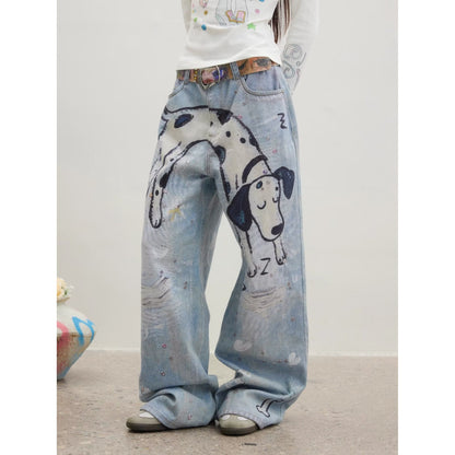 Artsy And Trendy Casual Jeans Blue MuddyStock