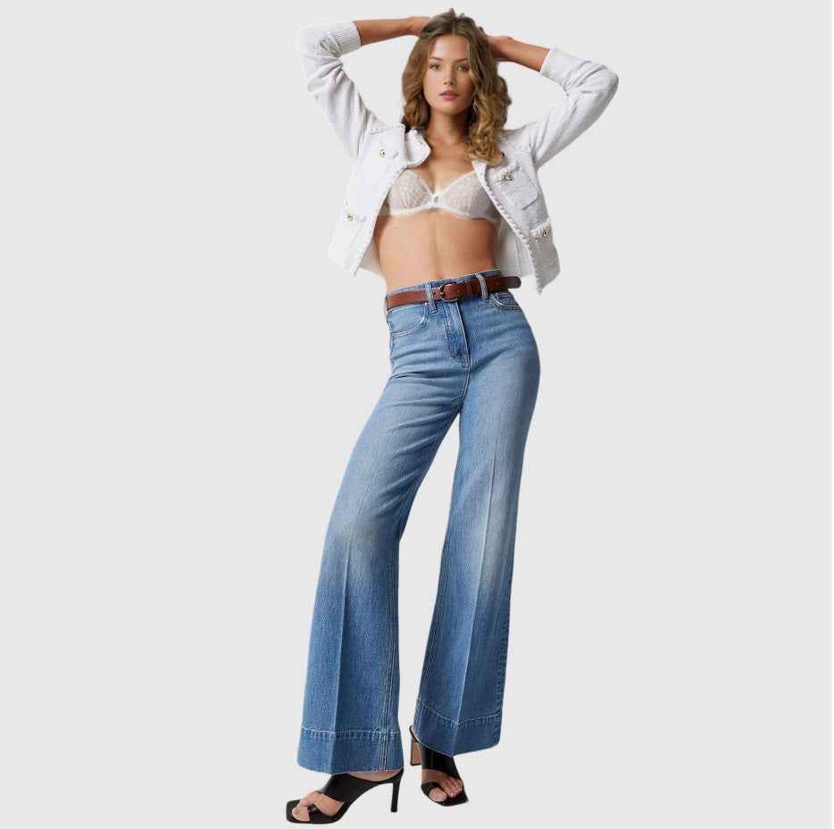 Loose Jeans For Women Light Blue Regular MuddyStock