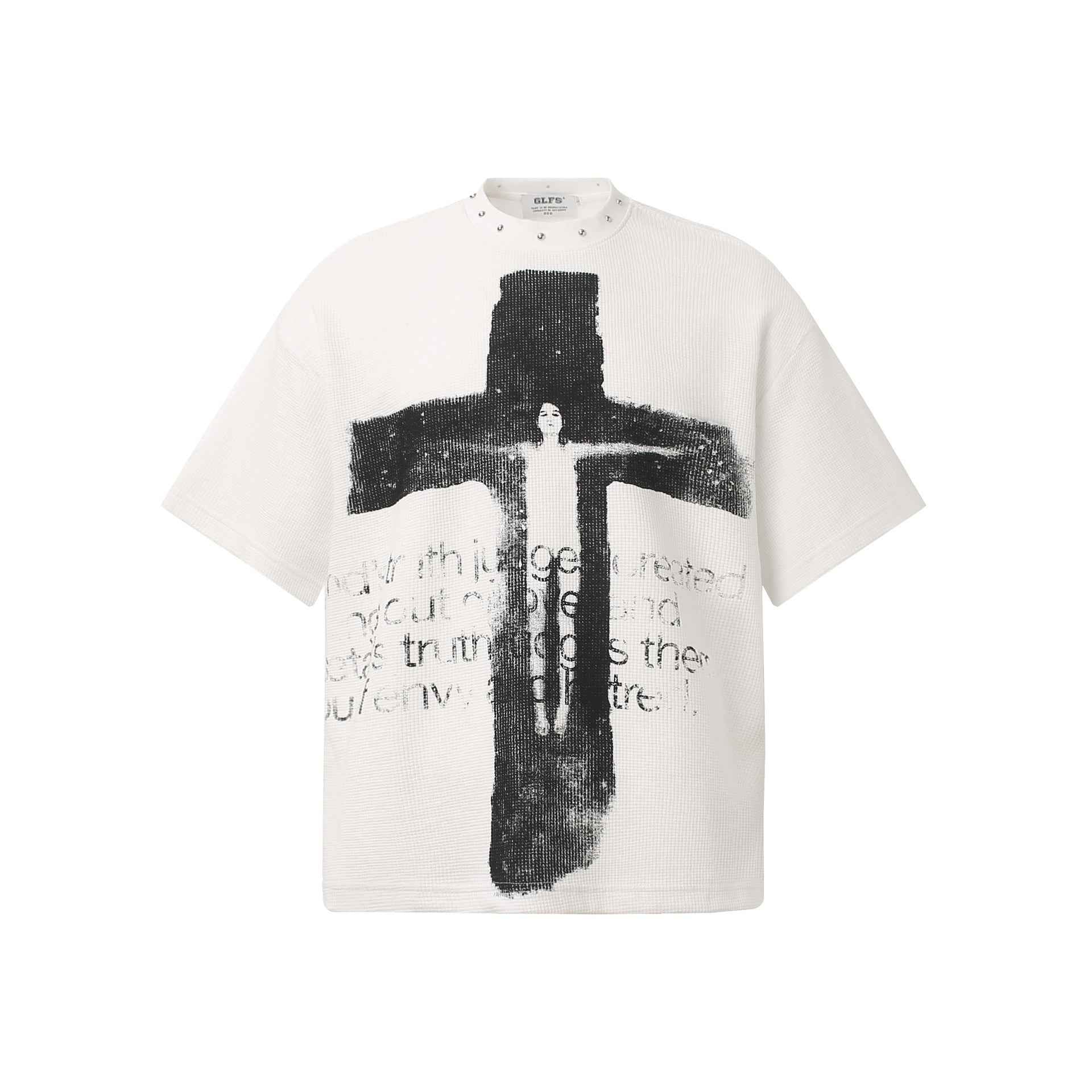 Wear and tear cross shaped short sleeves