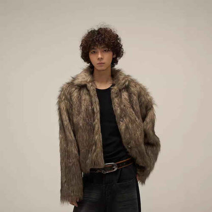 Winter Fur Jacket For Men MuddyStock
