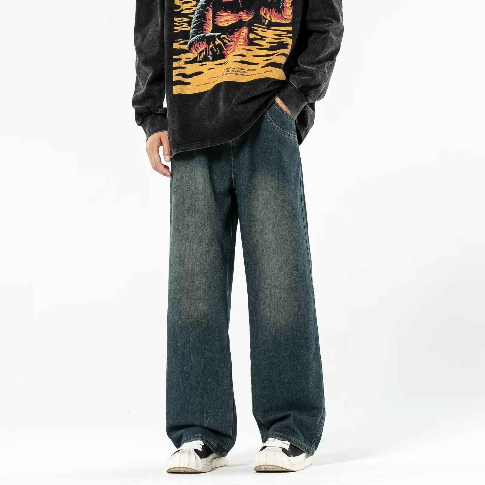 Personalized Letter Jeans Hip Hop For Men MuddyStock