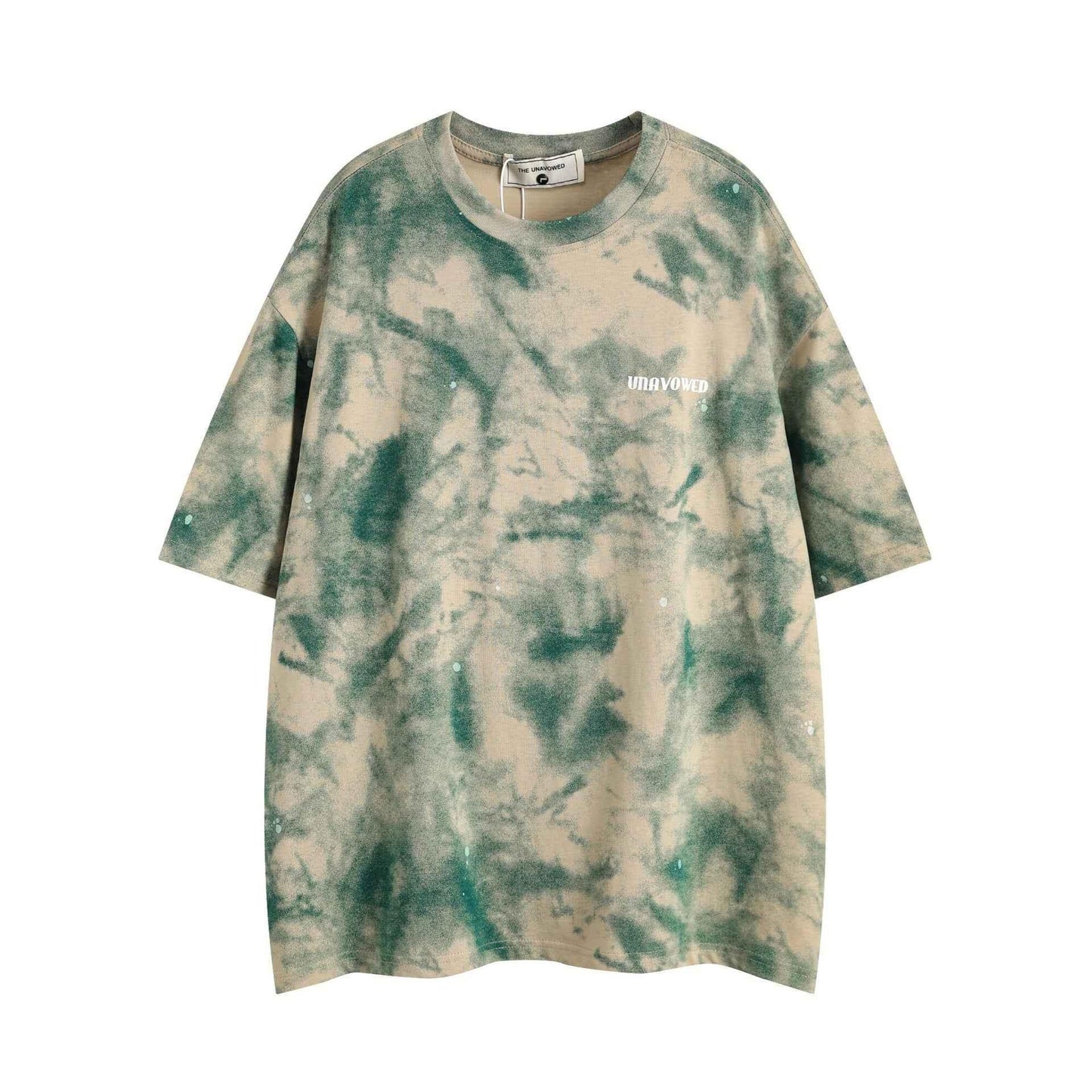 Tie Dye Camouflage Short Sleeve T-shirt For Men All Products