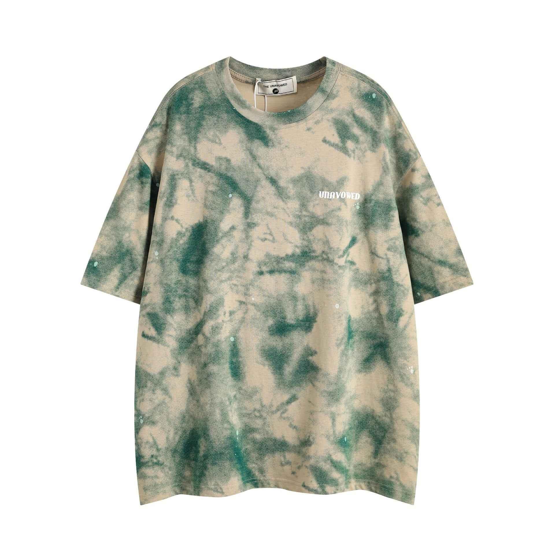 Tie Dye Camouflage Short Sleeve T-shirt For Men All Products