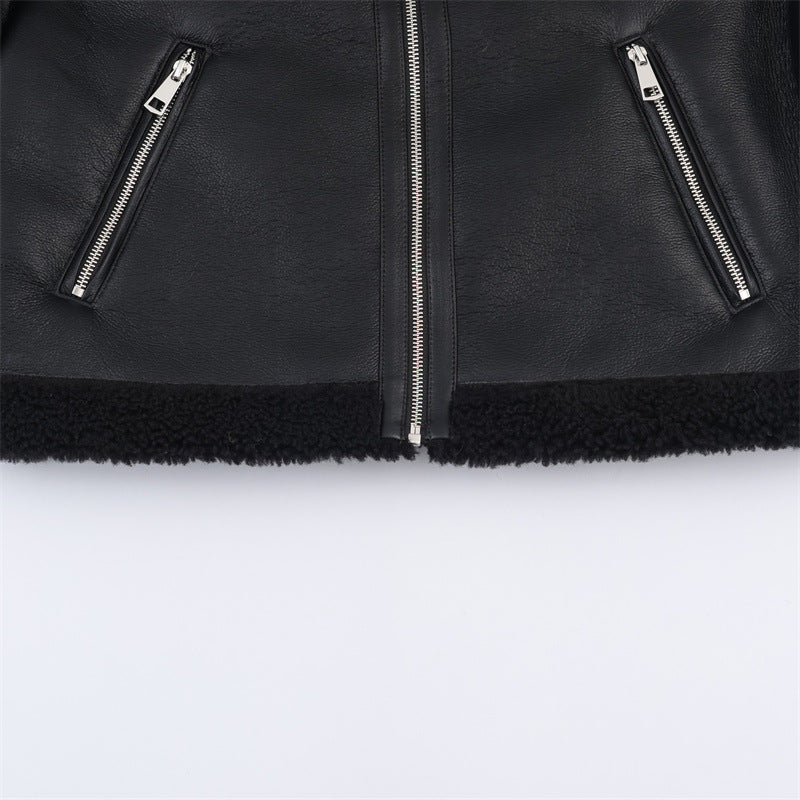 Women's Simple Double-sided Fleece Jacket All Products