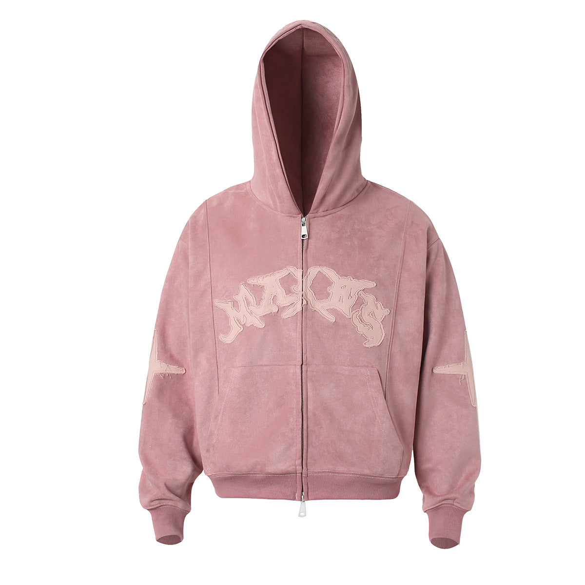 Suede cross patch hoodie for men and women | MuddyStock Originals MuddyStock