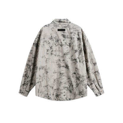 Striped long sleeved loose fitting shirt for women | MuddyStock Originals MuddyStock