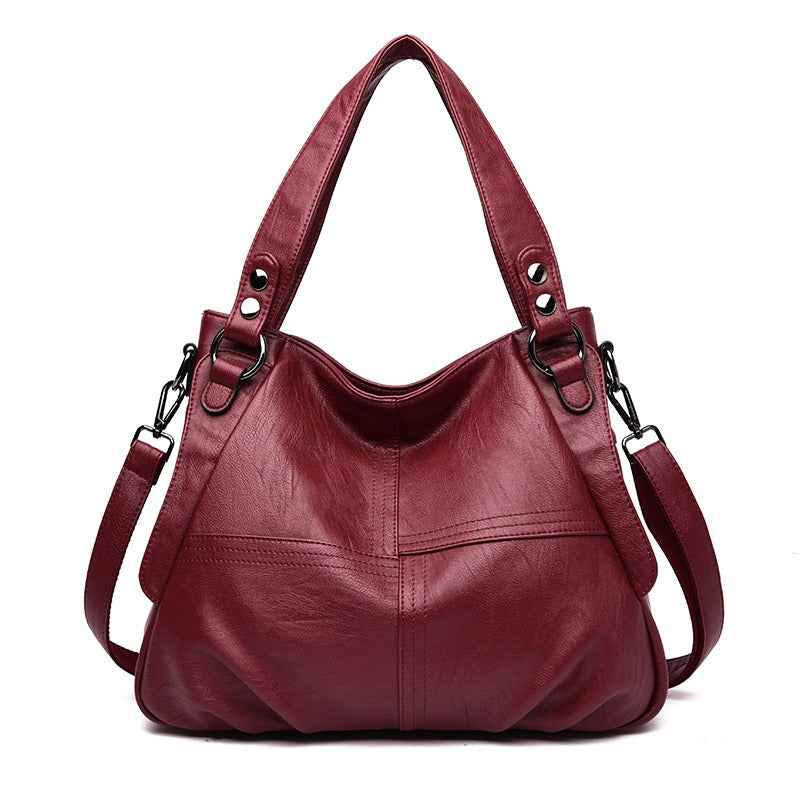 Large capacity shoulder crossbody handbag Red
