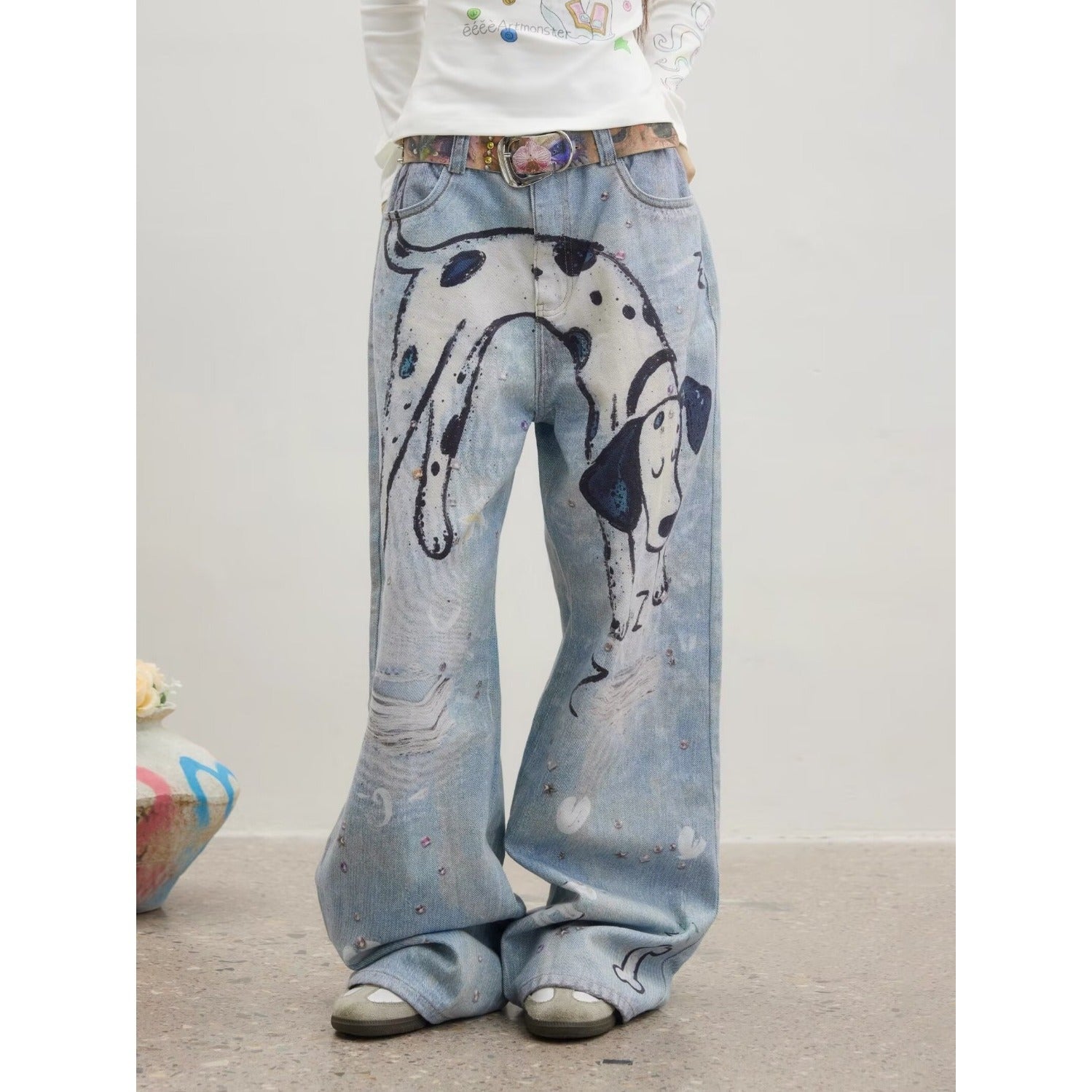 Artsy And Trendy Casual Jeans MuddyStock