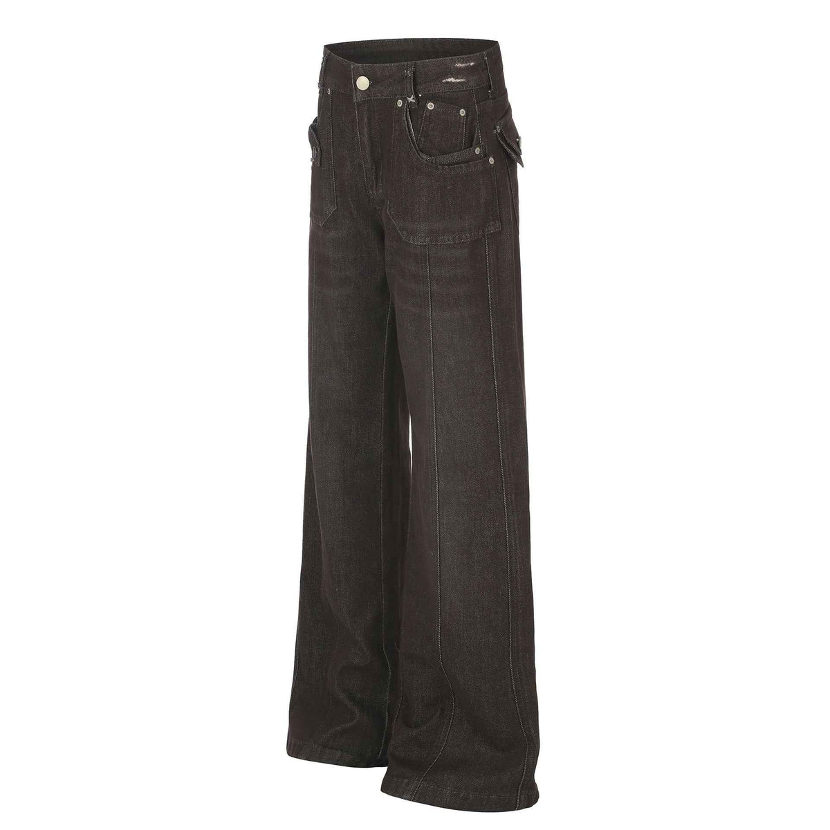 Women's High Street Distressed Micro Flare Denim Jeans | MuddyStock Originals