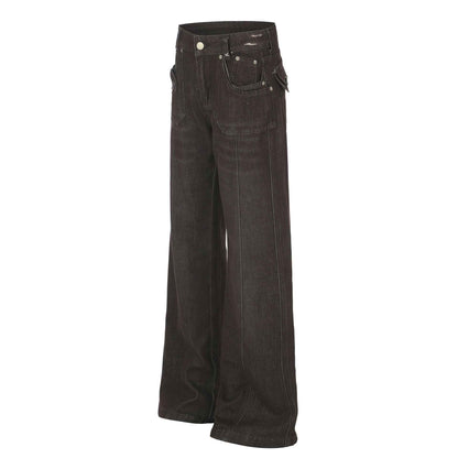 Women's High Street Distressed Micro Flare Denim Jeans | MuddyStock Originals