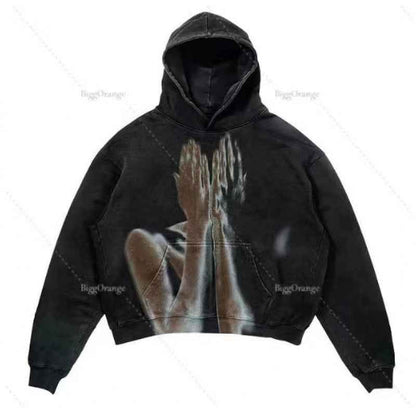 Casual Letter Printed Hoodie For Men And Women TMW49313 MuddyStock