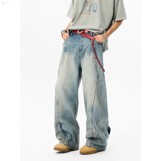 Irregular deconstruction jeans for men and women | MuddyStock Originals MuddyStock