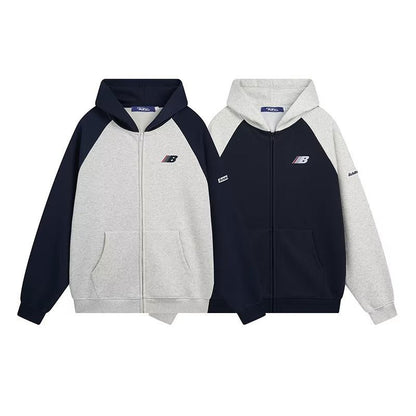 Retro Raglan Cardigan Hoodie Men's Autumn And Winter New All Products