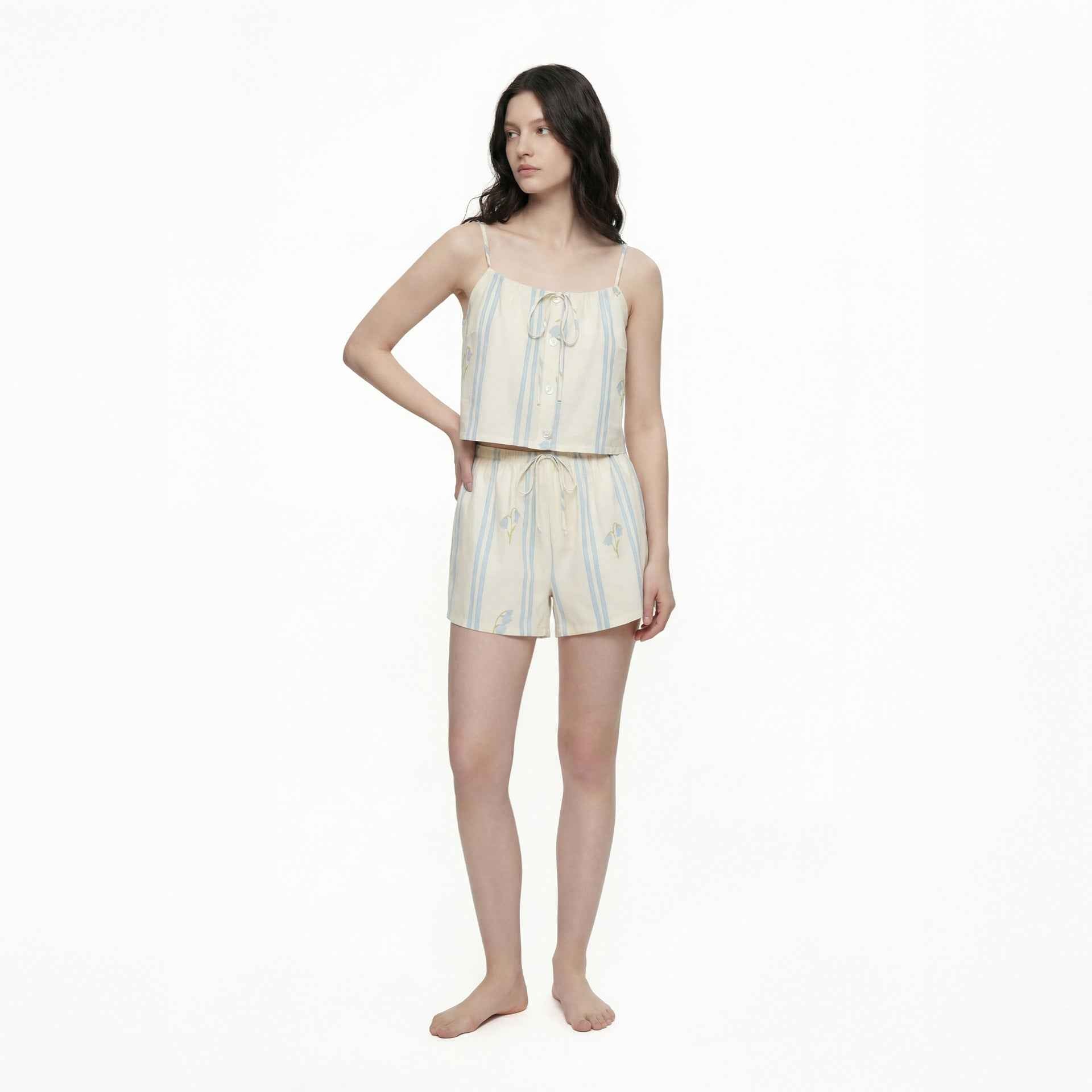 Top + Shorts Casual Women's Set