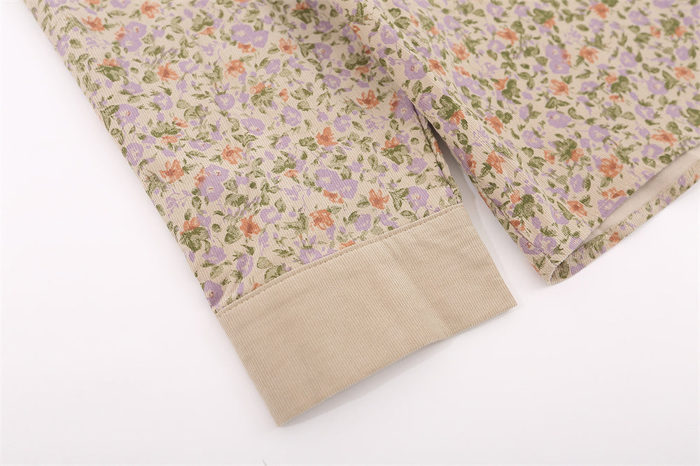 Floral Women's Loose Casual Long Sleeved Shirt