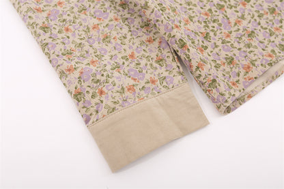 Floral Women's Loose Casual Long Sleeved Shirt