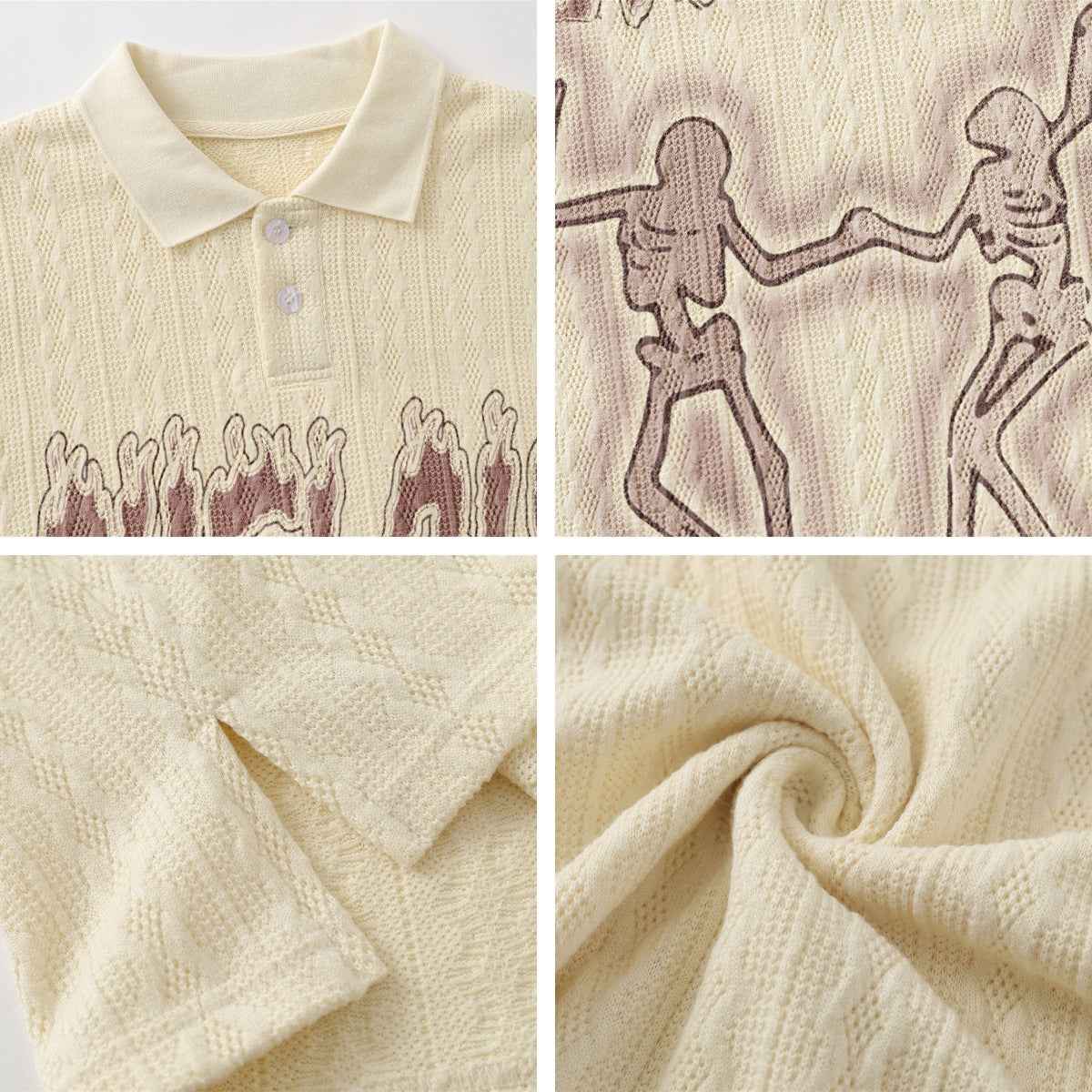 Abstract Design Printed Collar Short Sleeve T-Shirt for Men | MuddyStock Originals
