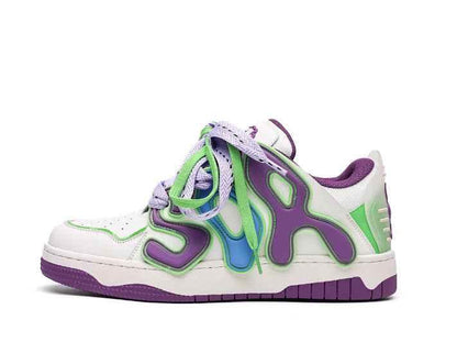 Purple Bread Sneakers For Men And Women null
