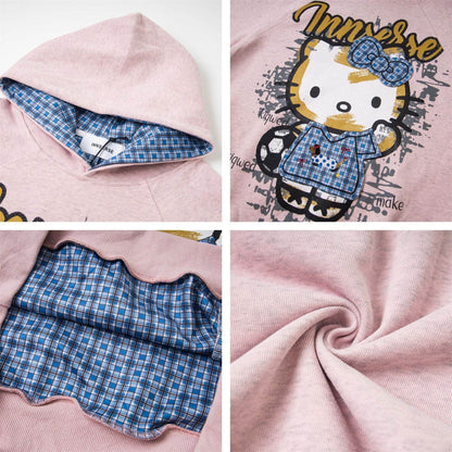 Cartoon Patchwork Hoodie For Women | MuddyStock Originals MuddyStock