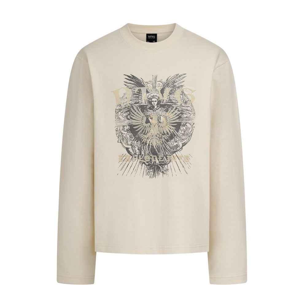 Printed T-shirt with long sleeves for men | MuddyStock Originals