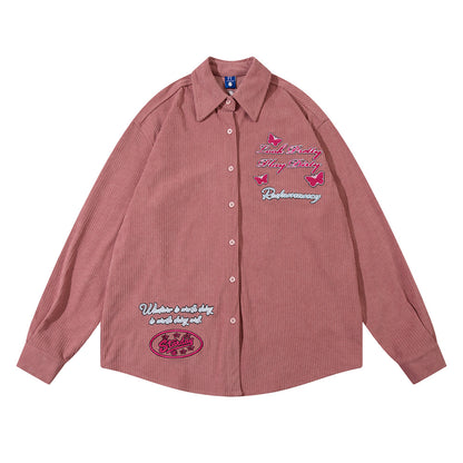 Letter Butterfly Loose Cool Shirt For Women