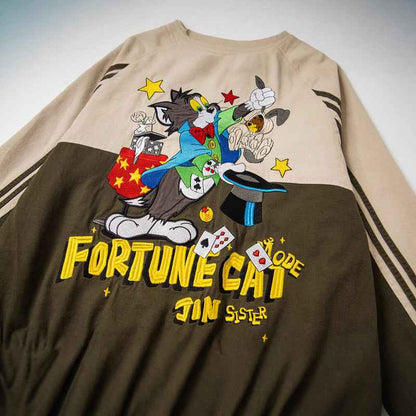 Cartoon Embroidered Patchwork Jacket For Men And Women | MuddyStock Originals MuddyStock