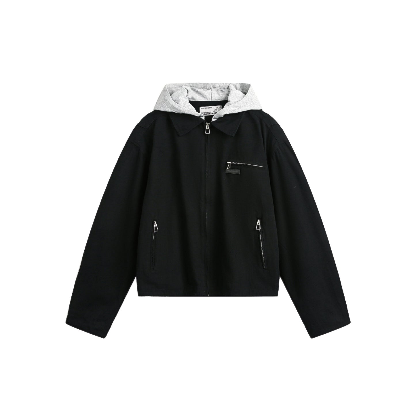 Vintage hooded jacket short jacket for men and women Black eprolo