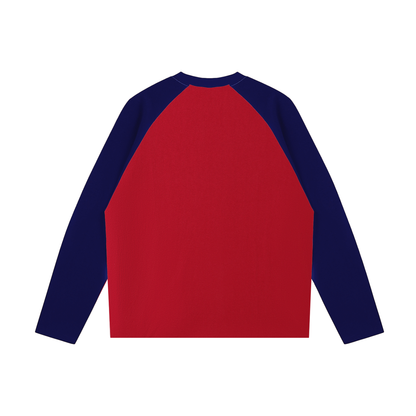 Color-Blocked Raglan Long-Sleeve T-Shirt For Women | MuddyStock Originals