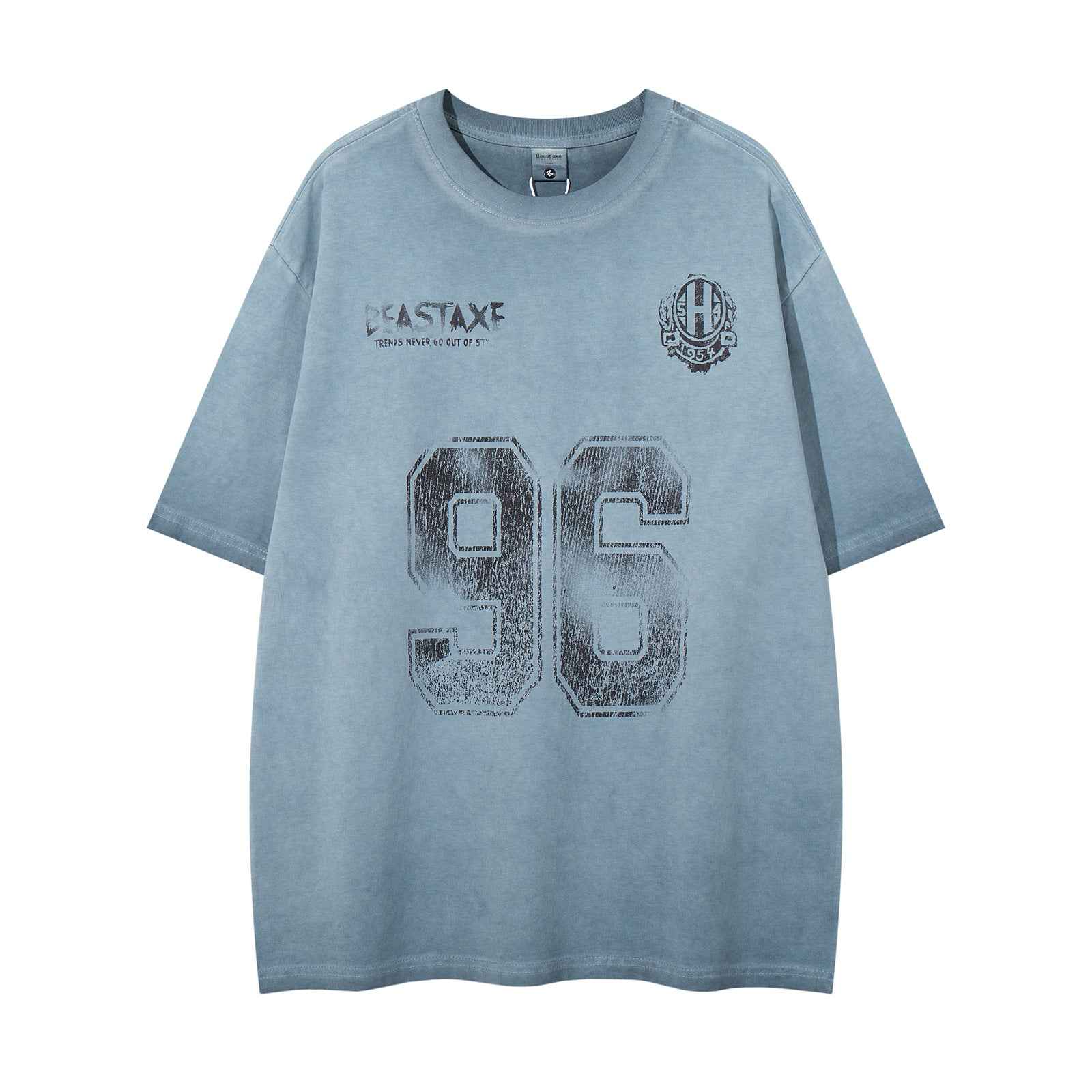 Retro Washed Letter Print Short Sleeve T-Shirt For Men And Women | MuddyStock Originals MuddyStock