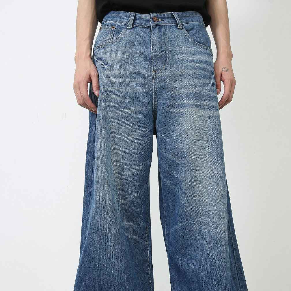Men's American Retro Baggy Straight Jeans MuddyStock
