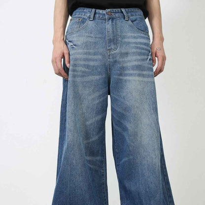 Men's American Retro Baggy Straight Jeans MuddyStock