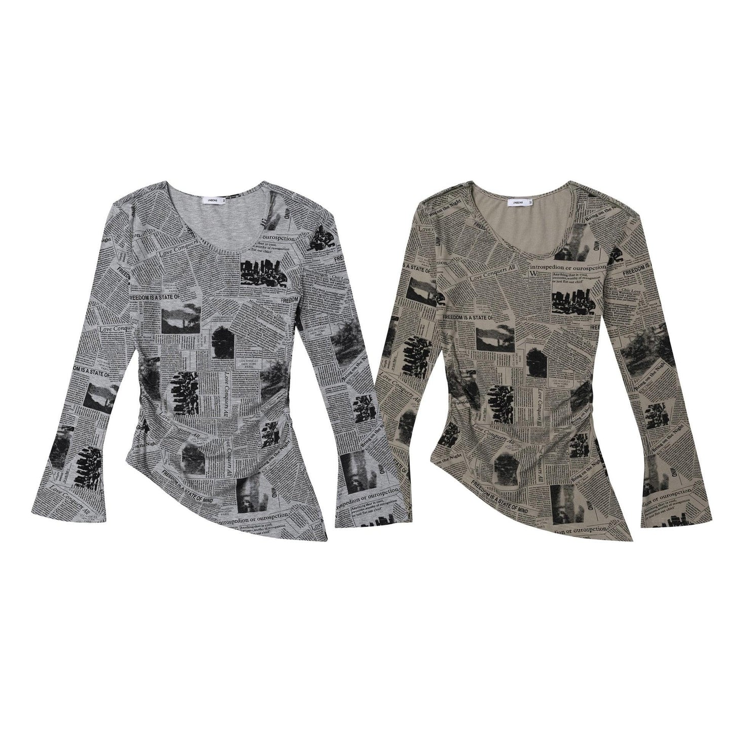 Slim fit semi open neck long sleeved top for women | MuddyStock Originals eprolo