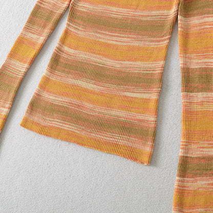 Striped slim fit sweater for women | MuddyStock Originals MuddyStock