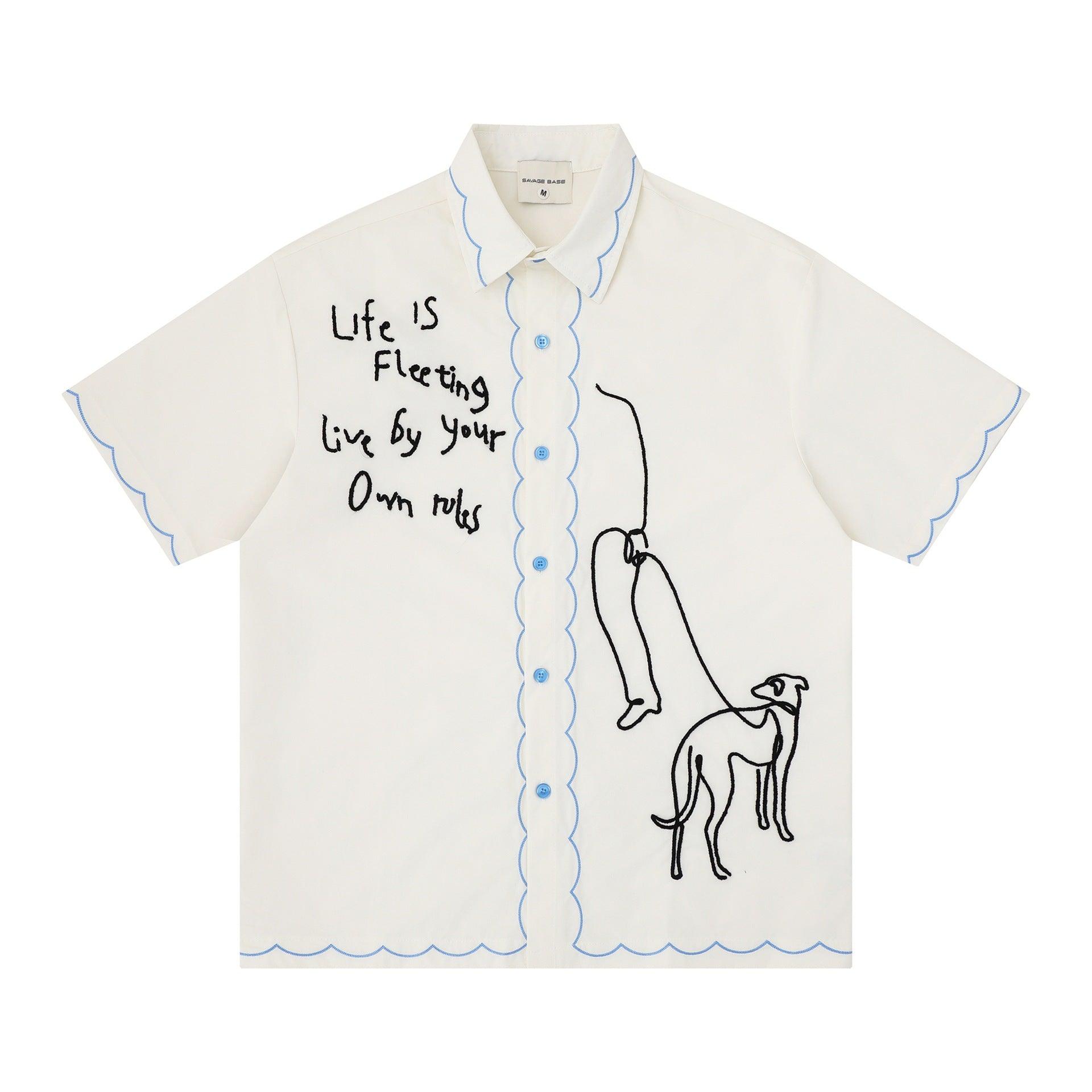 Fun Cute Design Short Sleeves For Men And Women | MuddyStock Originals White