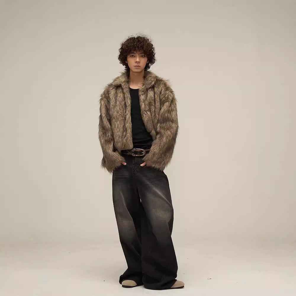 Winter Fur Jacket For Men MuddyStock