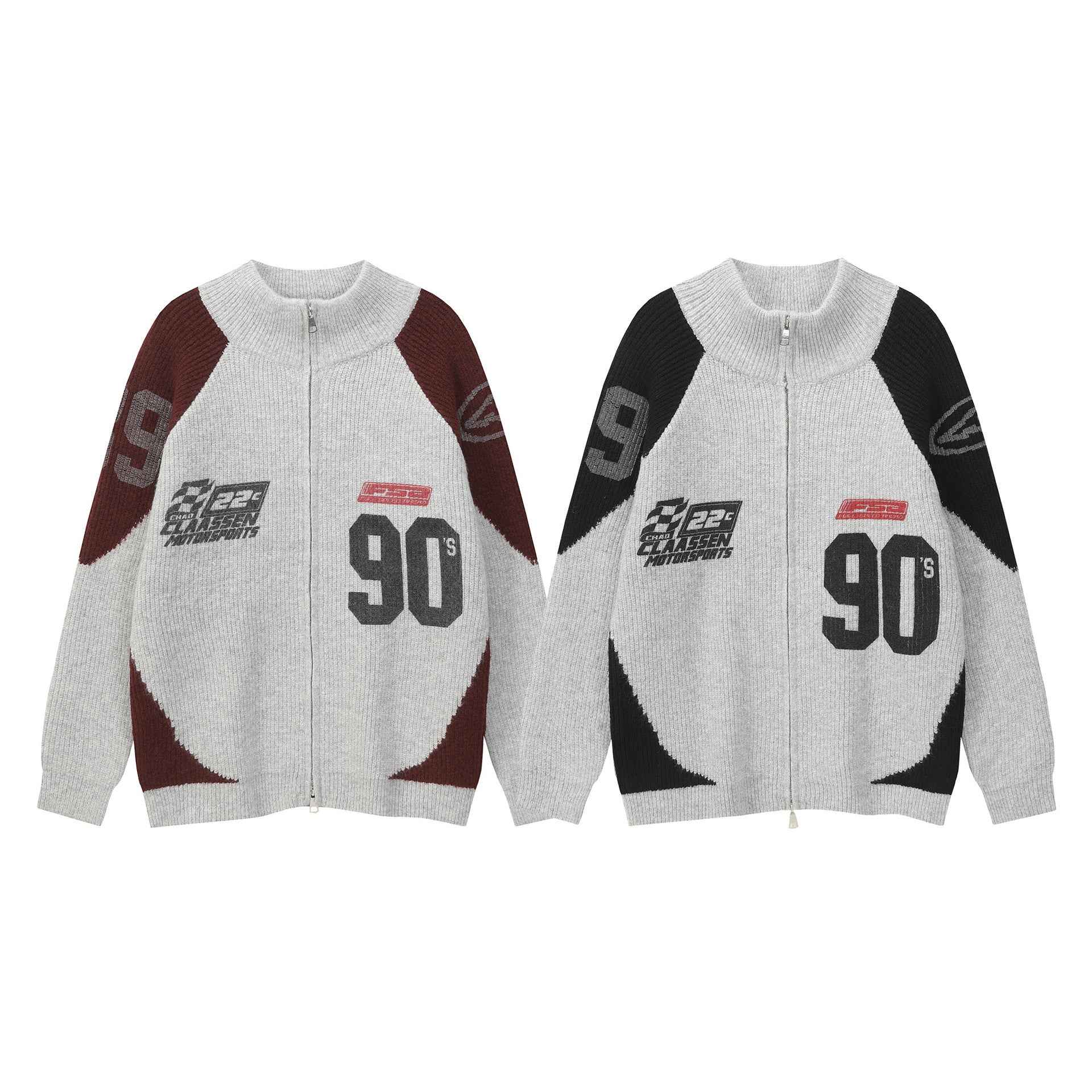 Color blocked zipper sweater jacket for men and women | MuddyStock Originals MuddyStock