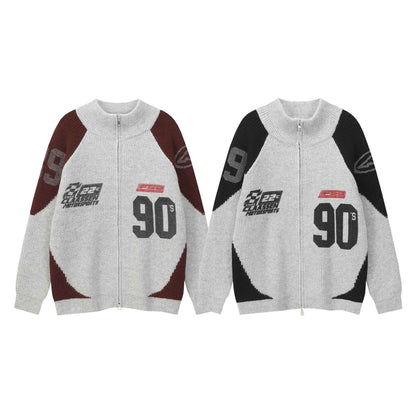 Color blocked zipper sweater jacket for men and women | MuddyStock Originals MuddyStock