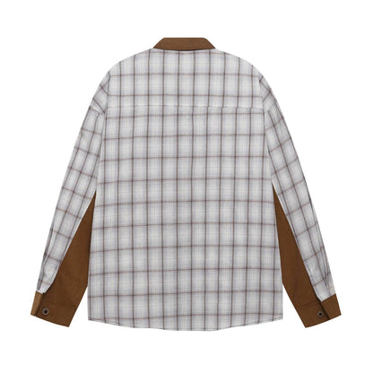 Mickey Embroidery Plaid Long Sleeve Shirt For Men And Women| MuddyStock Originals MuddyStock