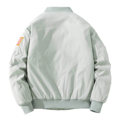 Embroidered Pilot Jacket For Men And Women | MuddyStock Originals A121 Grey (Winter Padded) MuddyStock