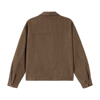 Loose workwear lapel jacket for women | MuddyStock Originals