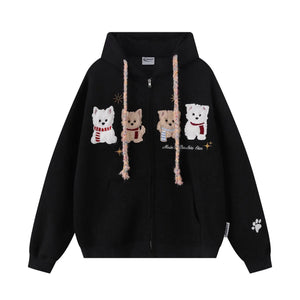 Loose Casual Hoodie for Men and Women | MuddyStock Originals Black