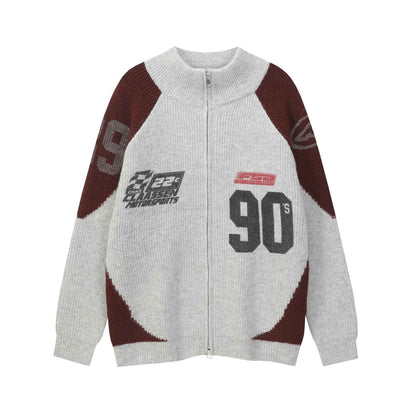 Color blocked zipper sweater jacket for men and women | MuddyStock Originals MuddyStock