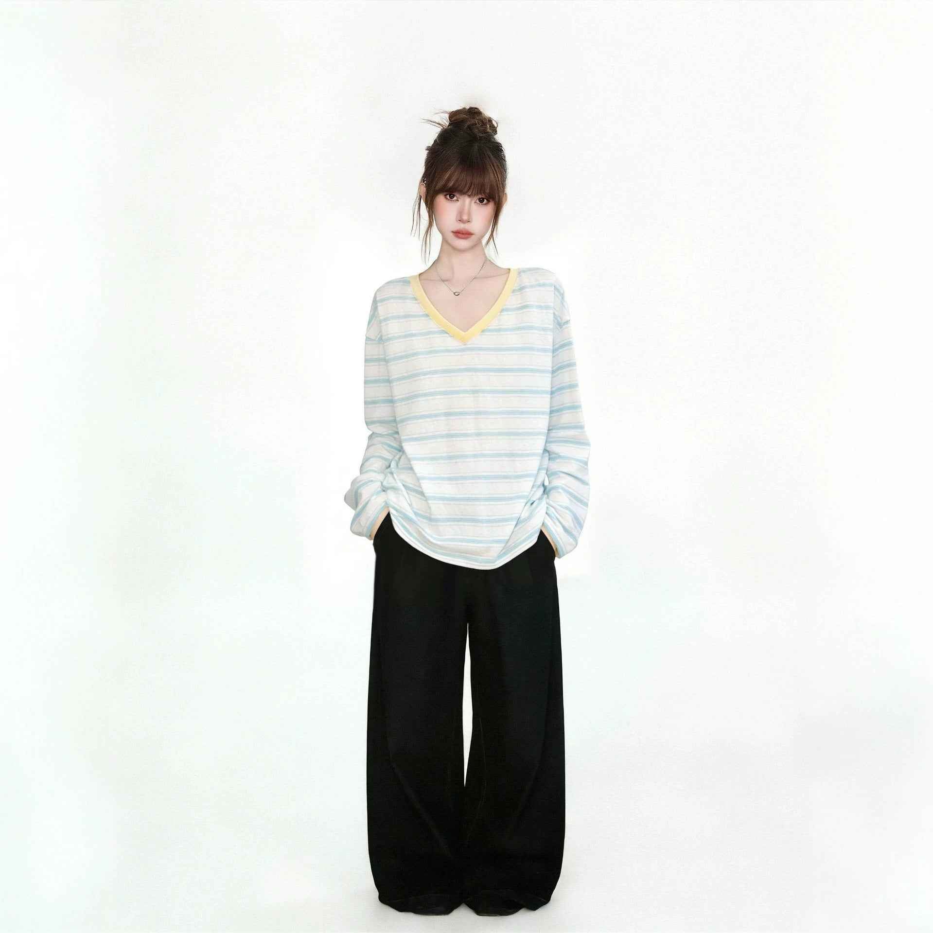 Loose Slim-Fitting Long Sleeve T-Shirt For Women | MuddyStock Originals