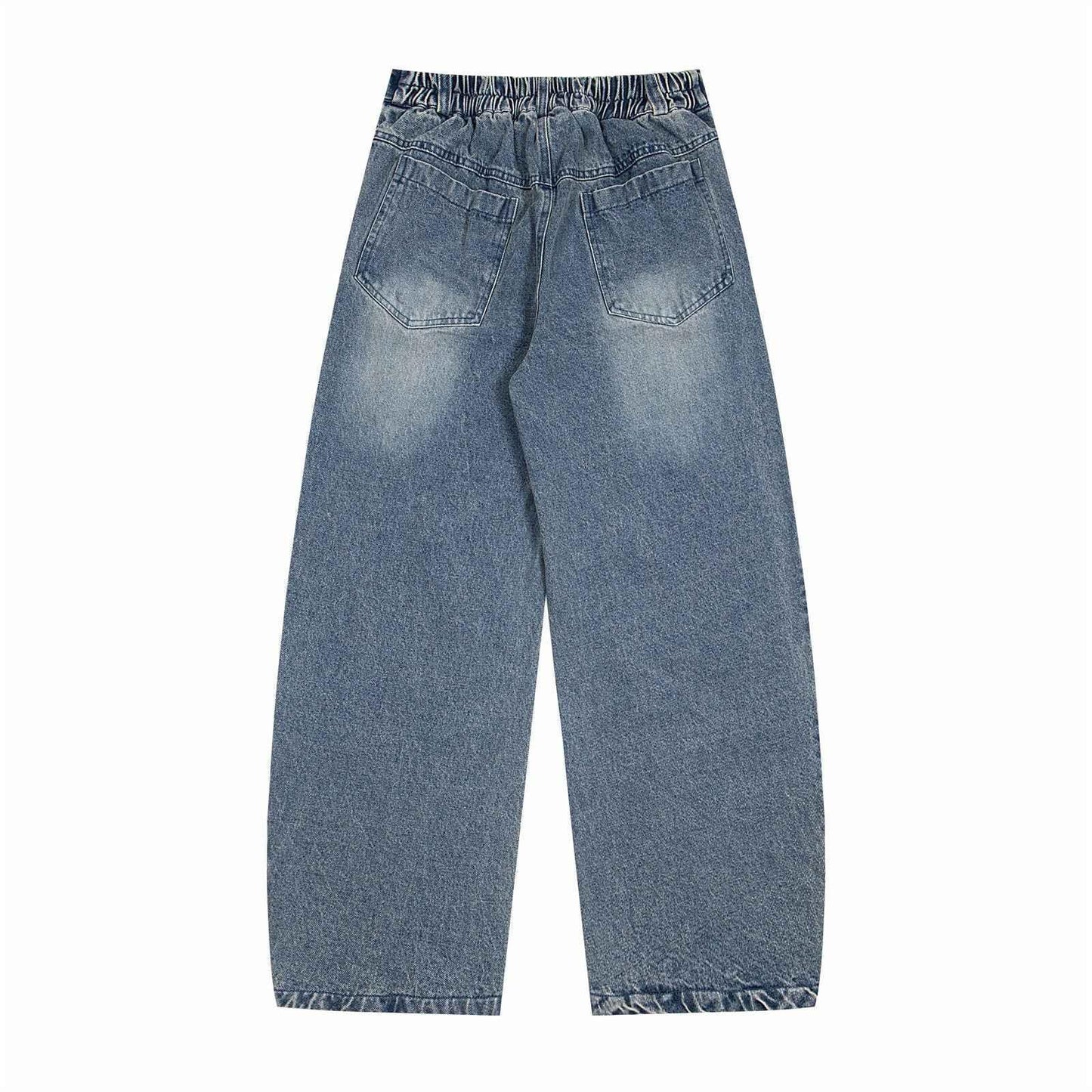 Cartoon graffiti printed jeans wide leg pants for women | MuddyStock Originals