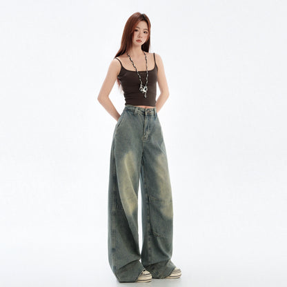 Wide Leg Straight Leg Denim Pants for Women | MuddyStock Originals MuddyStock