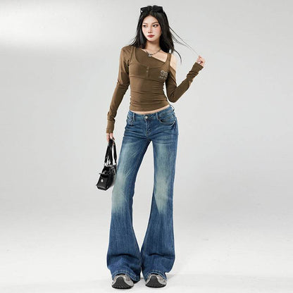 Women's Low Waist Trumpet Floor-Length Pants | MuddyStock Originals MuddyStock