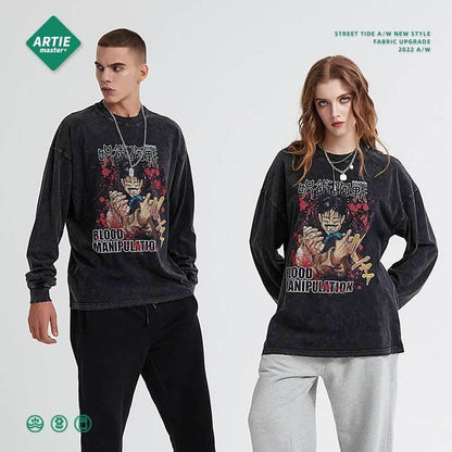 Anime Spell Digital Printed Long sleeved T-shirt For Men And Women | MuddyStock Originals MuddyStock