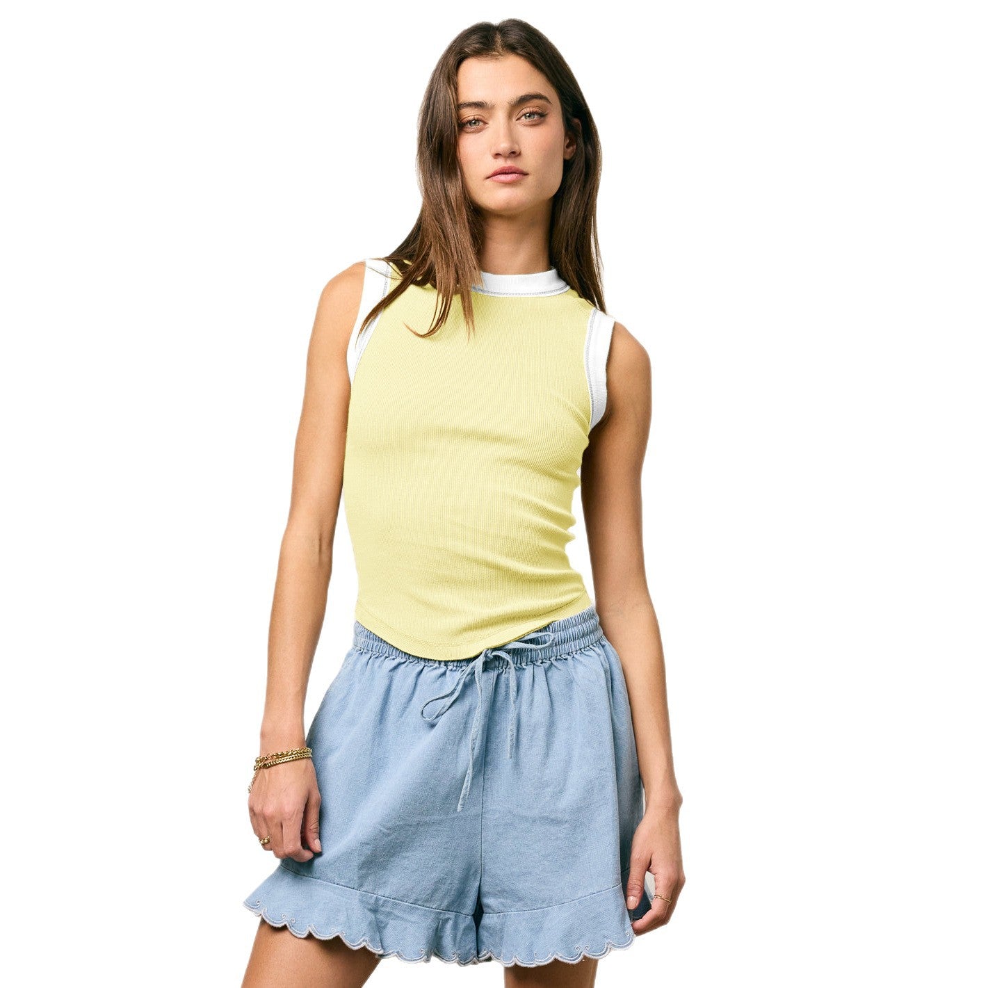Crew Neck Sleeveless Tank Top For Women | MuddyStock Originals MuddyStock