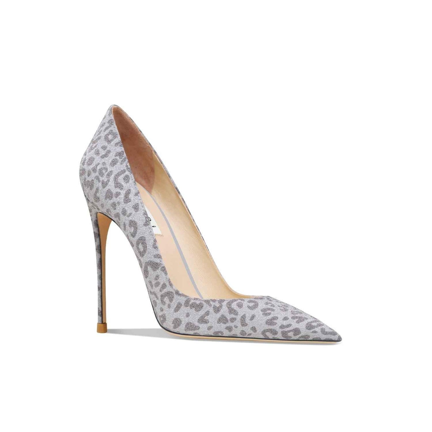 Leopard Pattern High Heels For Women Grey leopard print